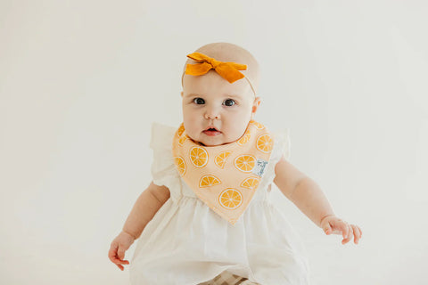 Baby Bandana Bibs - Clementine - Copper Pearl