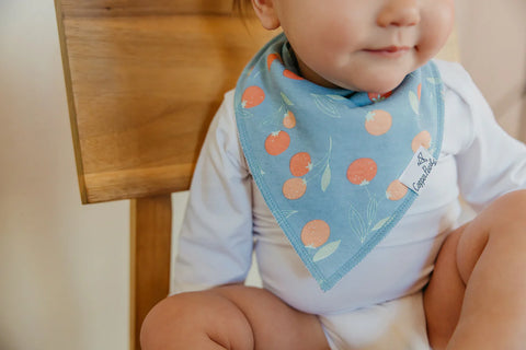 Baby Bandana Bibs - Clementine - Copper Pearl