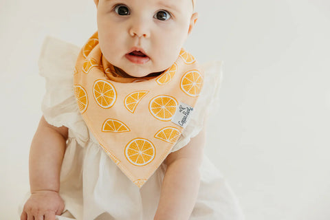 Baby Bandana Bibs - Clementine - Copper Pearl