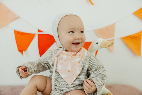 Baby Bandana Bibs - Goosie - Copper Pearl