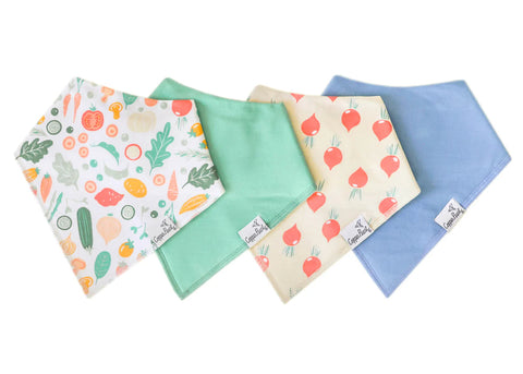 Baby Bandana Bibs - Veggies - Copper Pearl