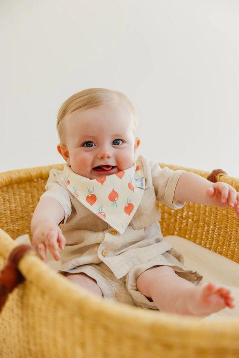 Baby Bandana Bibs - Veggies - Copper Pearl