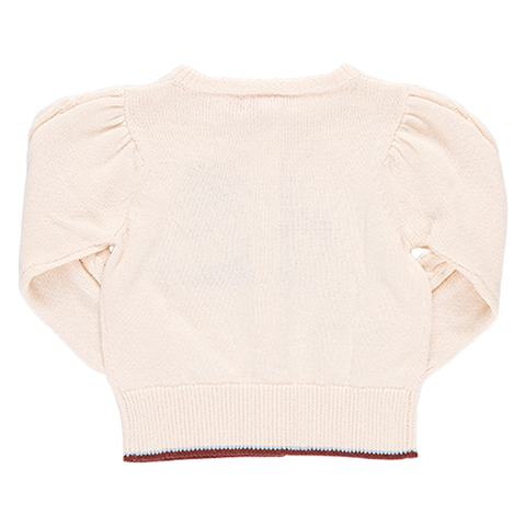 Baby Girls Cable Constance Sweater - Wild Horse - Pink Chicken