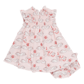 Baby Girls Stevie Dress Set - Swan Love - Pink Chicken