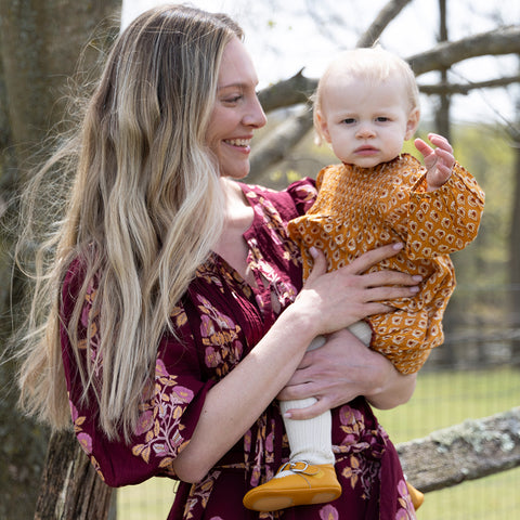 Baby Girls Stevie Puff Sleeve Bubble - Gold Tear Drop - Pink Chicken