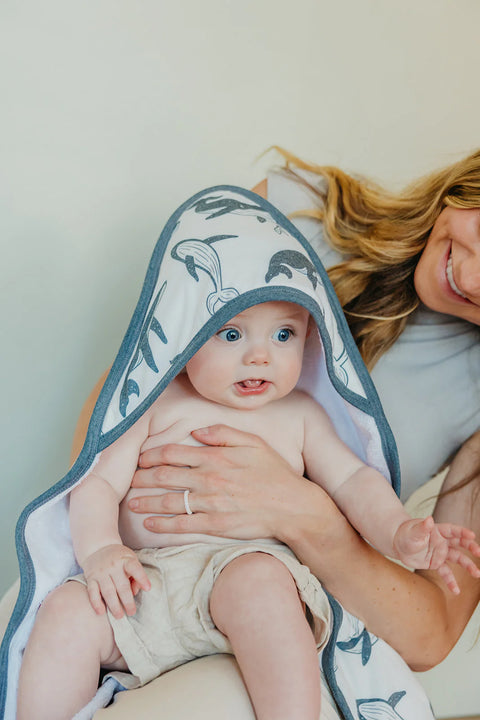 Baby Hooded Towel - Cove - Copper Pearl