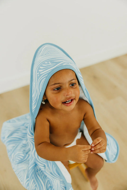 Baby Hooded Towel - Surf - Copper Pearl