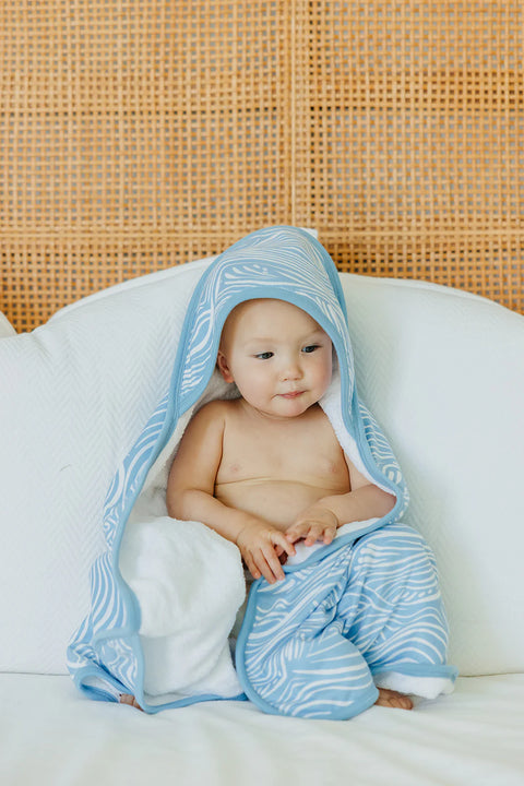 Baby Hooded Towel - Surf - Copper Pearl