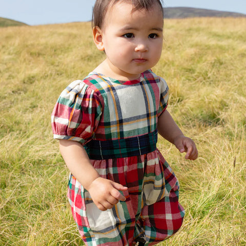 Holiday Tartan Baby Girls Ruby Jumper