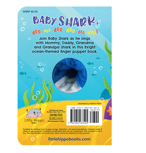 Baby Shark Finger Puppet Book - Little Hippo Books