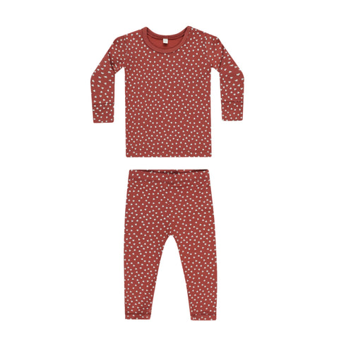 Bamboo Pajama Set || Tiny Hearts - Quincy Mae