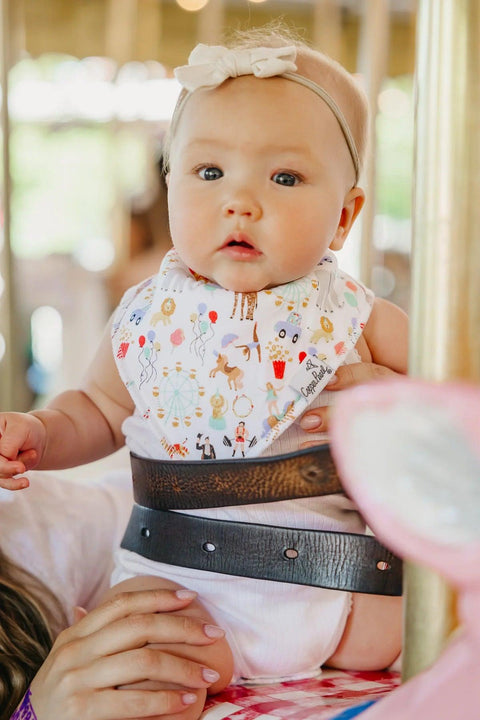 Bandana Bib Set - Bailey - Copper Pearl