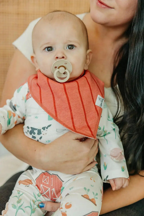 Bandana Bib Set - Farmstead - Copper Pearl