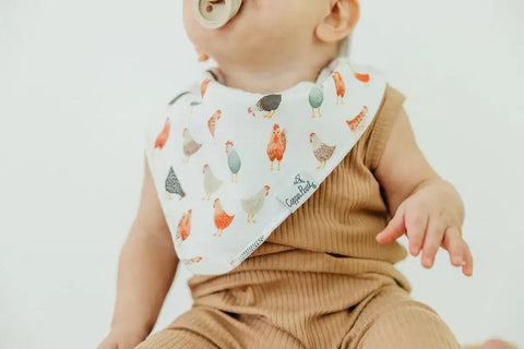 Bandana Bib Set - Farmstead - Copper Pearl