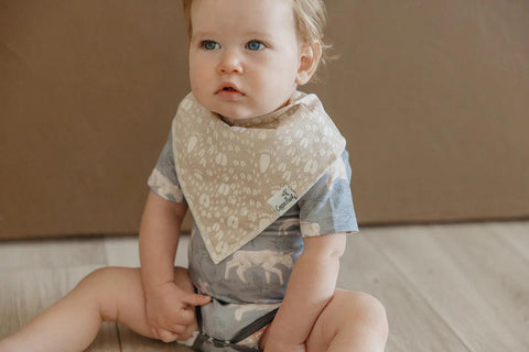 Bandana Bib Set - Timber - Copper Pearl