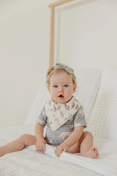 Bandana Bib Set - Timber - Copper Pearl