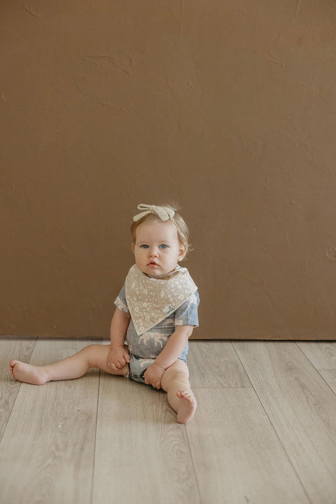 Bandana Bib Set - Timber - Copper Pearl