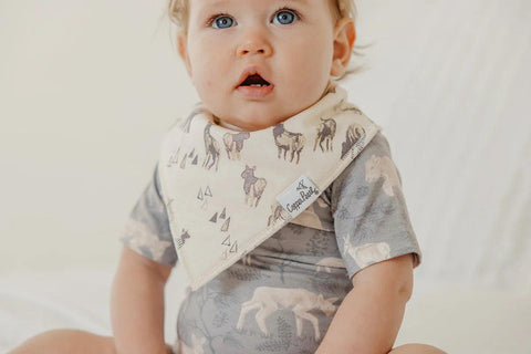 Bandana Bib Set - Timber - Copper Pearl