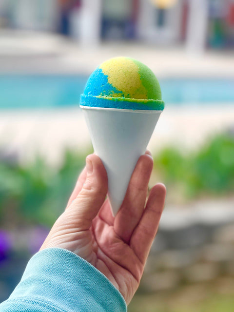 Bath Bomb: Snow Cone - Fizz Bizz LLC