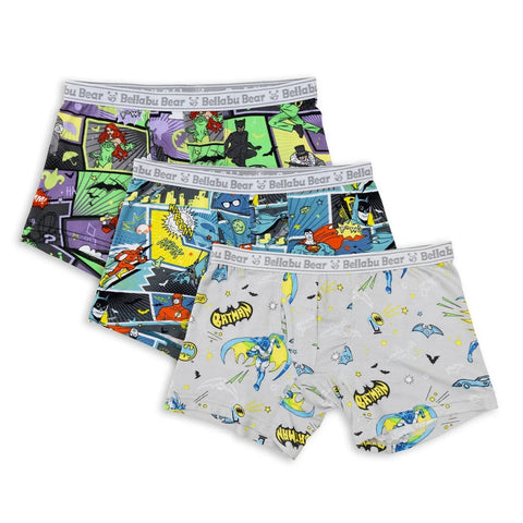 Batman Boy's Boxer Brief 3-Pack - Bellabu Bear