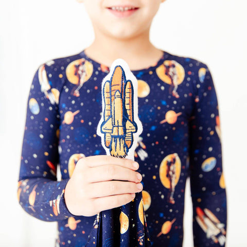 Astronaut Rocketship Bamboo Snuggle Lovey