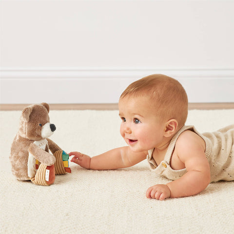 Itzy Bitzy Mirror™ Sensory Tummy Time Mirror - Theo the Bear