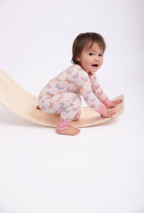 Butterfly Bliss Bamboo Convertible Zip Romper