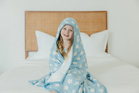 Big Kid Hooded Towel - Della - Copper Pearl