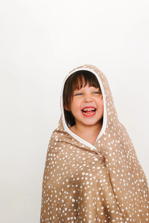 Big Kid Hooded Towel - Fawn - Copper Pearl