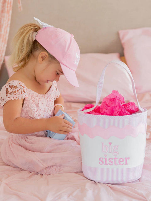 Big Sister Bow Baseball Hat - Bits & Bows