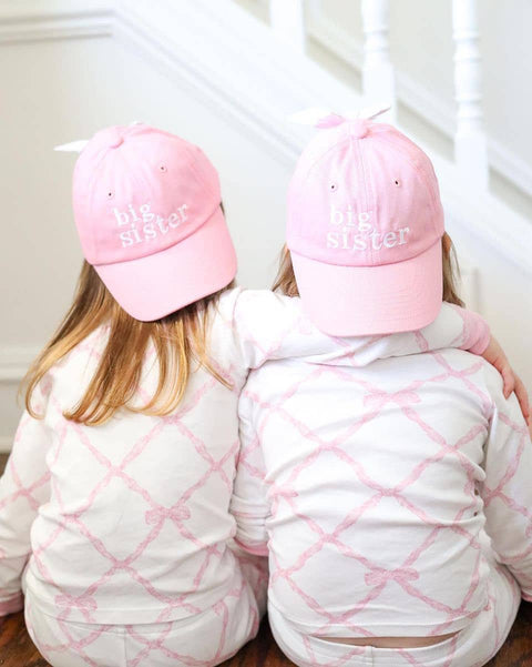 Big Sister Bow Baseball Hat - Bits & Bows