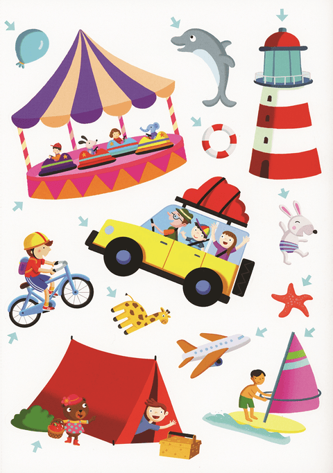 Big Stickers, Vacations Activity Book - EDC Publishing
