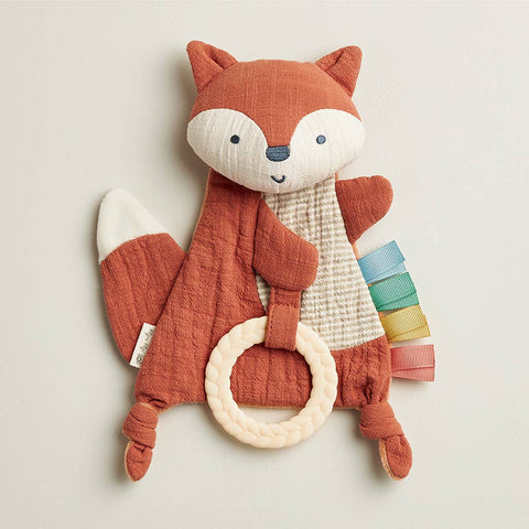 Bitzy Crinkle™ Sensory Toy & Teether: Fox - Itzy Ritzy