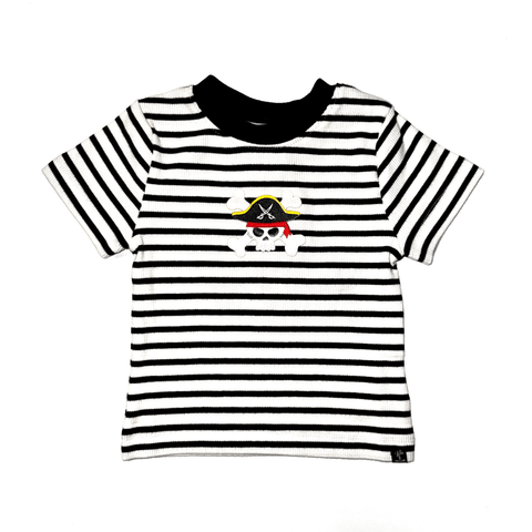 Black Stripe Jolly Roger T-Shirt - Molly and Max