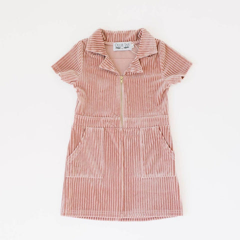 Blush Corduroy Dress - Ollie Jay