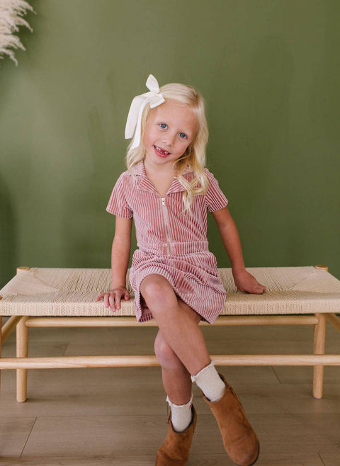 Blush Corduroy Dress - Ollie Jay