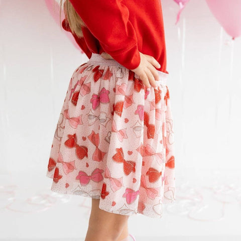 Bow Love Girls Tutu Skirt - Sweet Wink