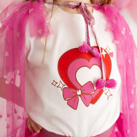 Bow Love Valentine's Day T-Shirt - Sweet Wink