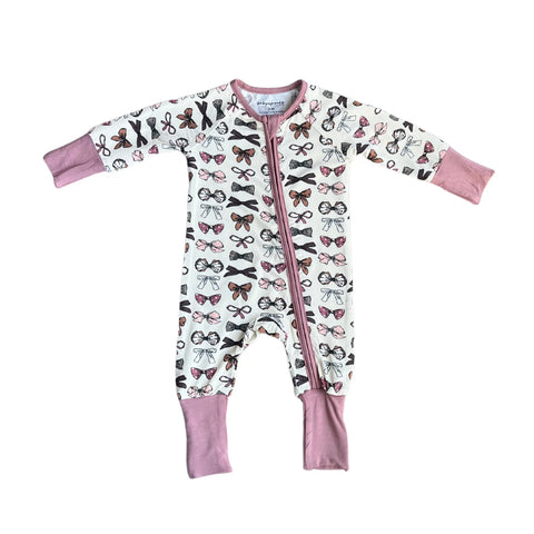 Bows Footless Romper - Babysprouts