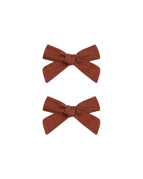 Bows, Set Of 2 | Brick - Rylee + Cru