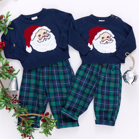 Green Tartan Baby Boys Jackson Pant