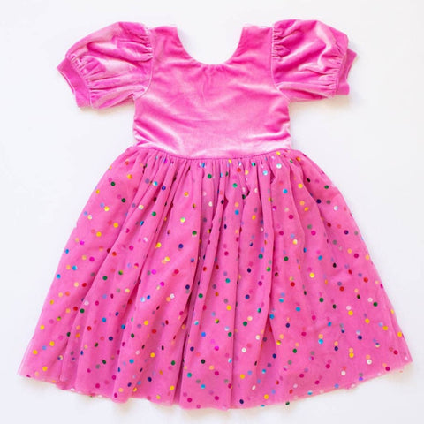 Bubblegum Confetti Diana Dress - Ollie Jay