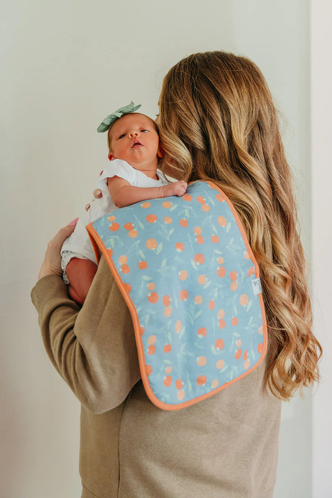 Burp Cloth Set - Clementine - Copper Pearl