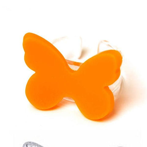 Butterfly Acrylic Rings - Lilies & Roses NY