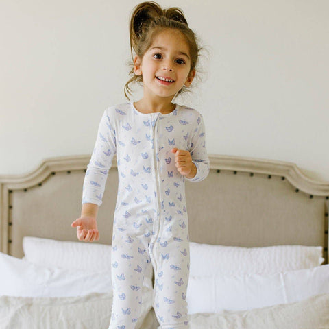 Butterfly Bamboo Convertible Footie Pajama - Bellabu Bear