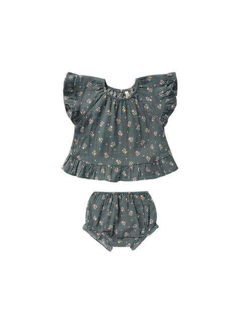 Butterfly Top and Bloomer Set | Morning Glory - Rylee + Cru