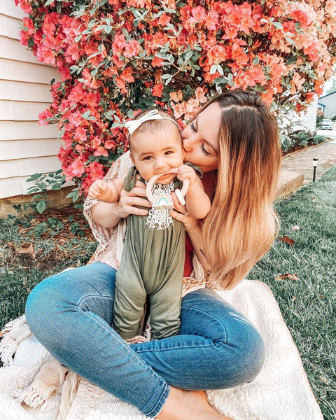 Ritzy Rattle™ & Silicone Teether - Highland Cow