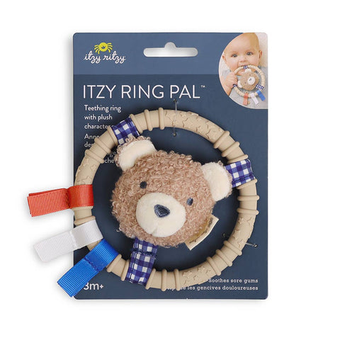 Itzy Ring Pal™ - Teething Ring with Plush Character: Red Tomato