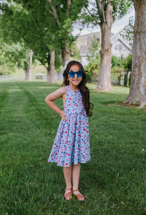 Sofia Dress - Blue Celebration
