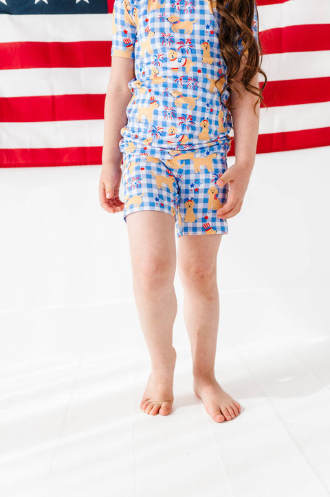 Yankee Doodle Doggies Kids Short Pajamas